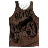 AC/DC We Salute You (Front/Back Print) Adult Sublimated Tank Top T-Shirt White
