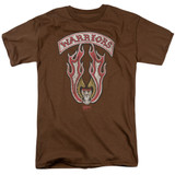 The Warriors Emblem S/S Adult 18/1 T-Shirt Coffee