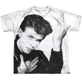 David Bowie Hero Youth Sublimated Crew T-Shirt White