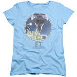 E.T. The Extra Terrestrial Phone Home S/S Women's T-Shirt Light Blue