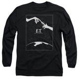 E.T. The Extra Terrestrial Simple Poster Long Sleeve Adult 18/1 T-Shirt Black