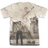 Elvis Presley Larger Than Life (Front/Back Print) Adult Sublimated T-Shirt White