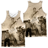 Elvis Presley Larger Than Life (Front/Back Print) Adult Sublimated Tank Top T-Shirt White