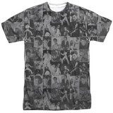 Elvis Presley TCB Crowd Adult Sublimated Crew T-Shirt White
