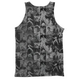 Elvis Presley TCB Crowd (Front/Back Print) Adult Sublimated Tank Top T-Shirt White