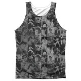 Elvis Presley TCB Crowd Adult Sublimated Tank Top T-Shirt White