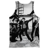 Elvis Presley Jubilant Felons (Front/Back Print) Adult Sublimated Tank Top T-Shirt White