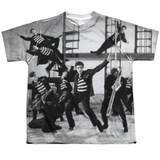 Elvis Presley Jubilant Felons Youth Sublimated Crew T-Shirt White