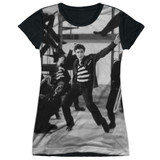 Elvis Presley Jubilant Felons Junior Women's Sublimated T-Shirt White