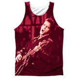 Elvis Presley Scratched 68 (Front/Back Print) Adult Sublimated Tank Top T-Shirt White