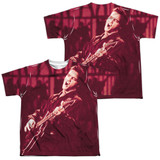 Elvis Presley Scratched 68 Youth Sublimated Crew T-Shirt White