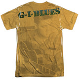 Elvis Presley GI Blues (Front/Back Print) Adult Sublimated Crew T-Shirt White