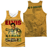 Elvis Presley GI Blues (Front/Back Print) Adult Sublimated Tank Top T-Shirt White