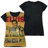 Elvis Presley GI Blues Junior Women's Sublimated T-Shirt White