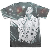 Elvis Presley Now Playing (Front/Back Print) Adult Sublimated T-Shirt White