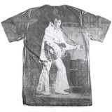Elvis Presley Legendary Performance (Front/Back Print) Adult Sublimated T-Shirt White