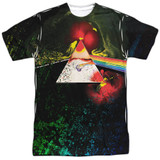 Pink Floyd Dark Side Of The Moon (Front/Back Print) Adult Sublimated Crew T-Shirt White