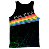 Pink Floyd Dark Side Of The Moon (Front/Back Print) Adult Sublimated Tank Top T-Shirt White