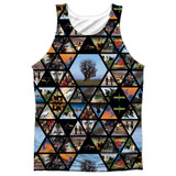 Pink Floyd Photographs Adult Sublimated Tank Top T-Shirt White