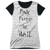 Roger Waters Pink Floyd The Wall Junior Women's Sublimated T-Shirt White