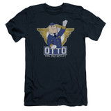 Airplane Otto Adult 30/1 T-Shirt Navy