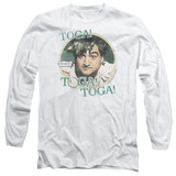 Animal House Toga Adult Long Sleeve T-Shirt White