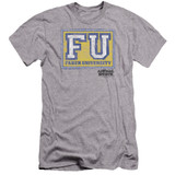 Animal House Faber University Premuim Canvas Adult Slim Fit T-Shirt Athletic Heather