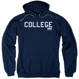 Animal House College Adult Pullover Hoodie Sweatshirt Navy