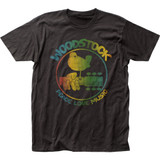 Woodstock Classic Colorful Logo Fitted Jersey T-Shirt