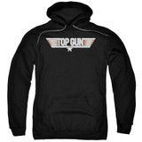 Top Gun Logo Adult Pullover Hoodie Sweatshirt Black