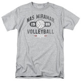 Top Gun Nas Miramar Volleyball S/S Adult 18/1 T-Shirt Athletic Heather