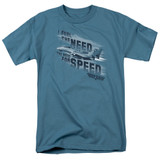 Top Gun Need For Speed S/S Adult 18/1 T-Shirt Slate