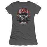 Top Gun Goose Helmet S/S Junior Women's T-Shirt Sheer Charcoal