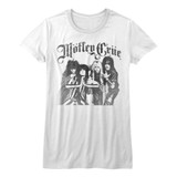 Motley Crue Motley White Junior Women's T-Shirt