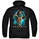 Aquaman Movie Trident Adult Pullover Hoodie Sweatshirt Black