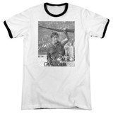 Army of Darkness Boom Adult Ringer T-Shirt White/Black