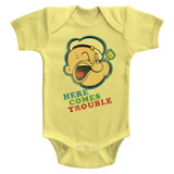Popeye Trouble Banana Classic Baby Onesie T-Shirt
