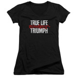 Bloodsport True Story Junior Women's V-Neck T-Shirt Black