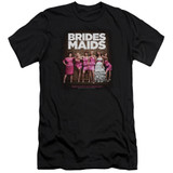 Bridesmaids Poster Premium Canvas Adult Slim Fit T-Shirt Black