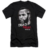 Rocky III Dead Meat Premuim Canvas Adult Slim Fit 30/1 T-Shirt Black