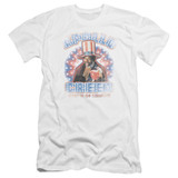 Rocky Apollo Creed Premuim Canvas Adult Slim Fit 30/1 T-Shirt White