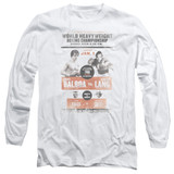 Rocky III Vs Clubber Poster Adult Long Sleeve T-Shirt White