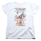 Rocky III Vs Clubber Poster Women's T-Shirt White