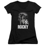 Rocky Making Of A Champ Junior Women's V-Neck T-Shirt Black