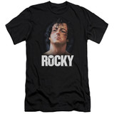 Rocky The Champ Premuim Canvas Adult Slim Fit 30/1 T-Shirt Black