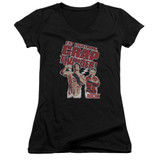 Rocky Eat Lightning Junior Women's V-Neck T-Shirt Black