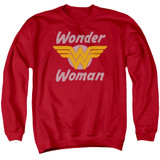 Wonder Woman Wonder Wings Adult Crewneck Sweatshirt Red