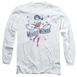 Wonder Woman Wonder Stars Adult Long Sleeve Original T-Shirt White