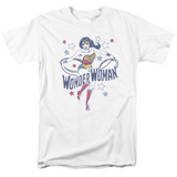 Wonder Woman Wonder Stars Adult 18/1 Original T-Shirt White