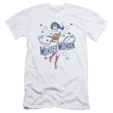 Wonder Woman Wonder Stars Adult 30/1 Original T-Shirt White